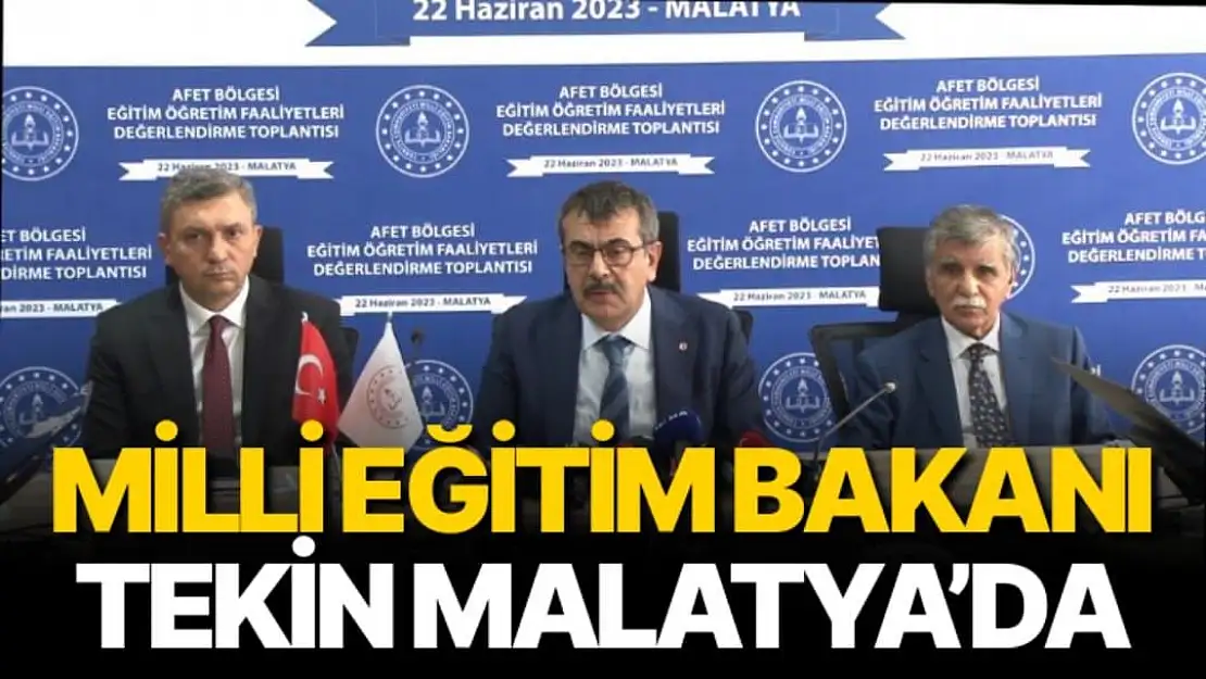 Milli Eğitim Bakanı Tekin, Malatya´da 