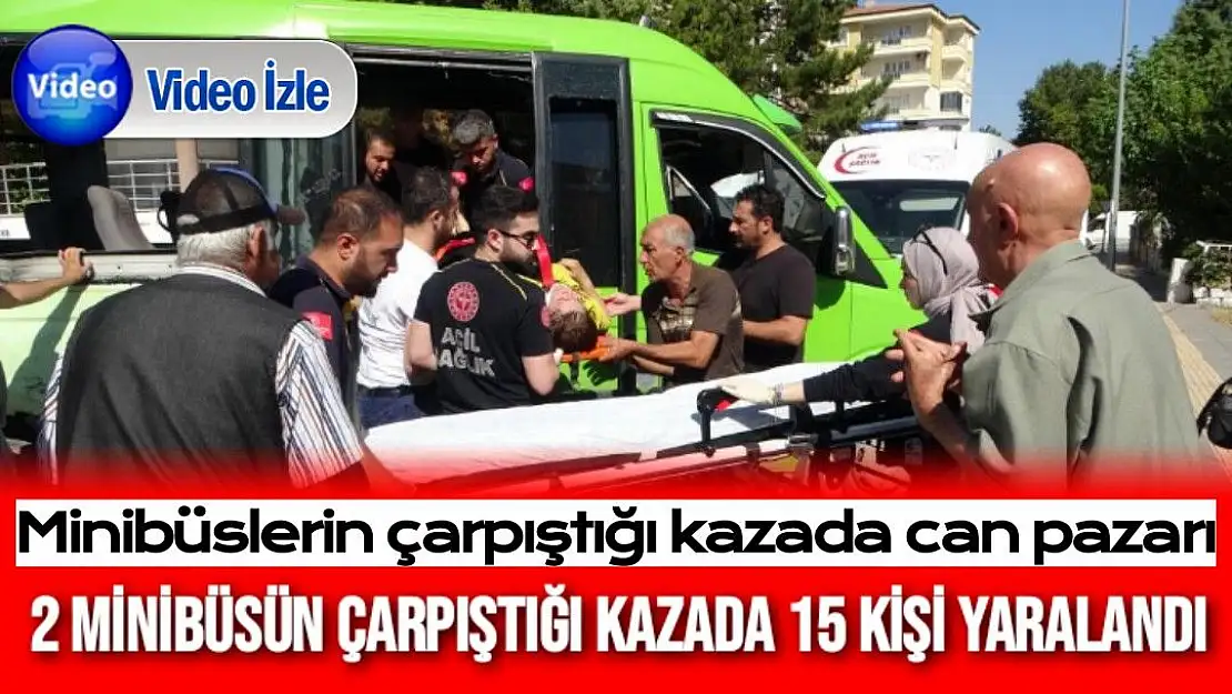 Minibüslerin çarpıştığı kazada can pazarı