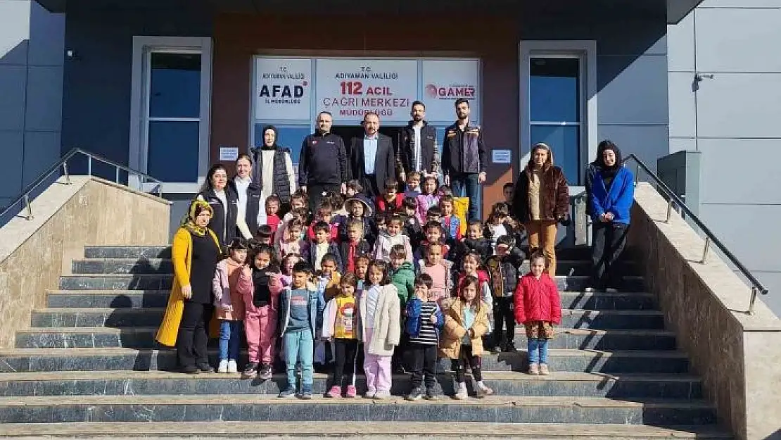 'Minik öğrenciler AFAD ve 112 Çağrı Merkezini tanıdı'