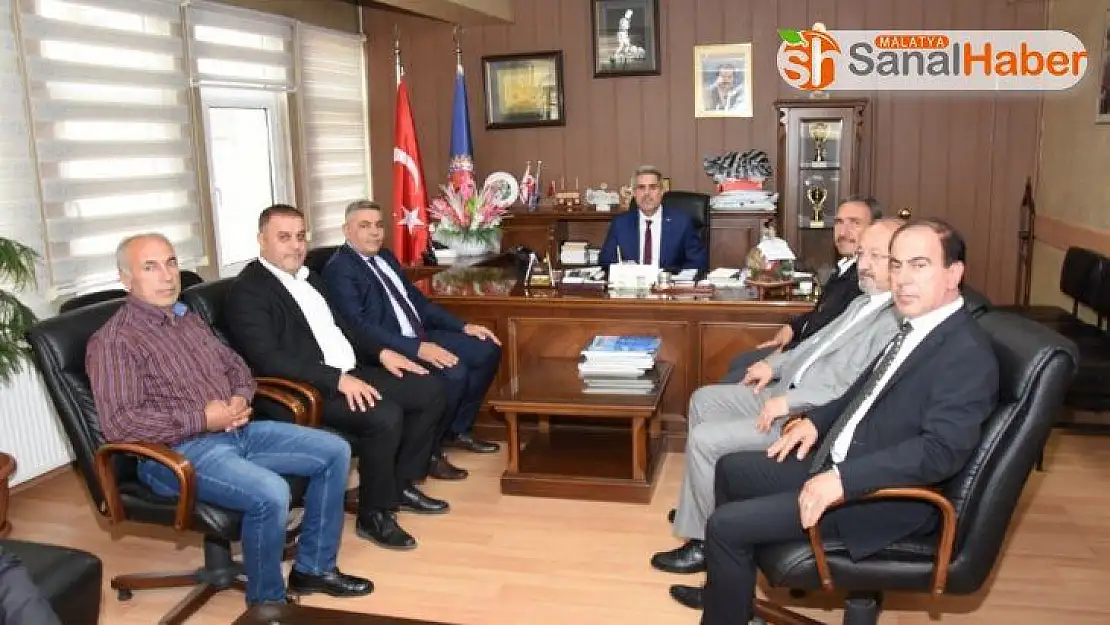 MTSO Başkanı Sadıkoğlu, Türk İş Malatya Temsilcisi  Hikmet Kazgan'a ziyaret