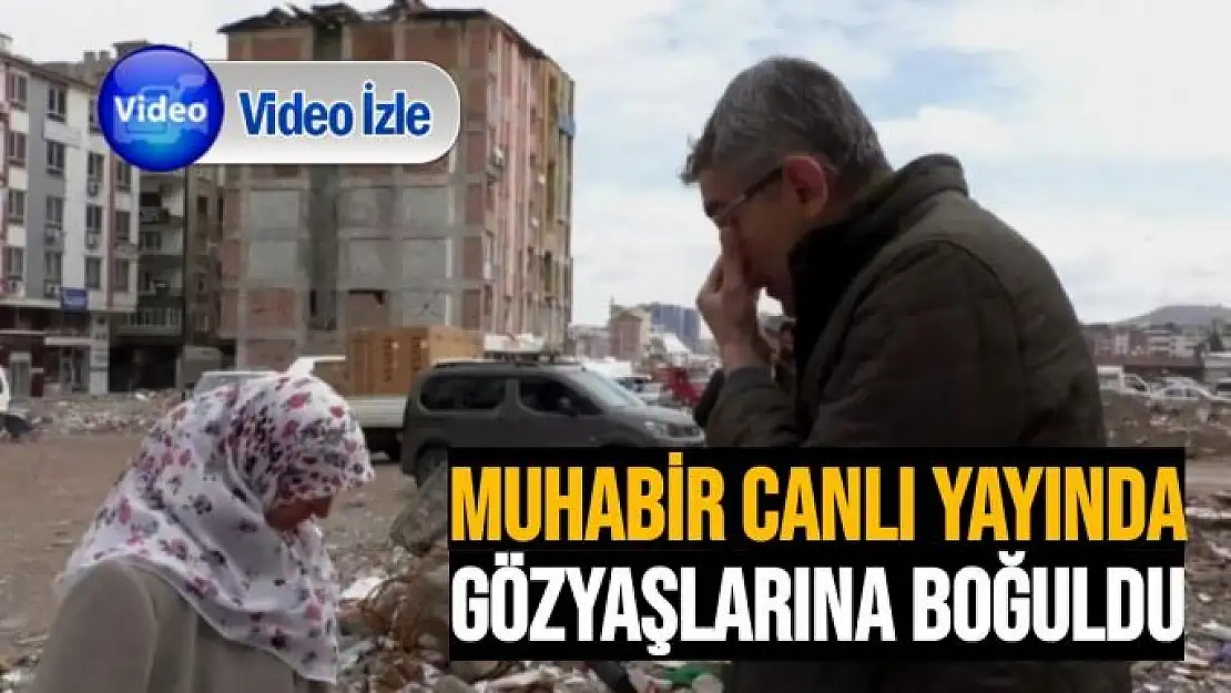 Muhabir canlı yayında gözyaşlarına boğuldu