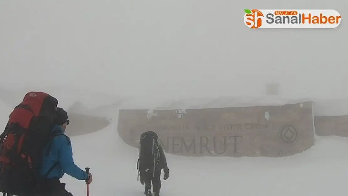 Nemrut Dağı'nda dağcılara tipi engeli