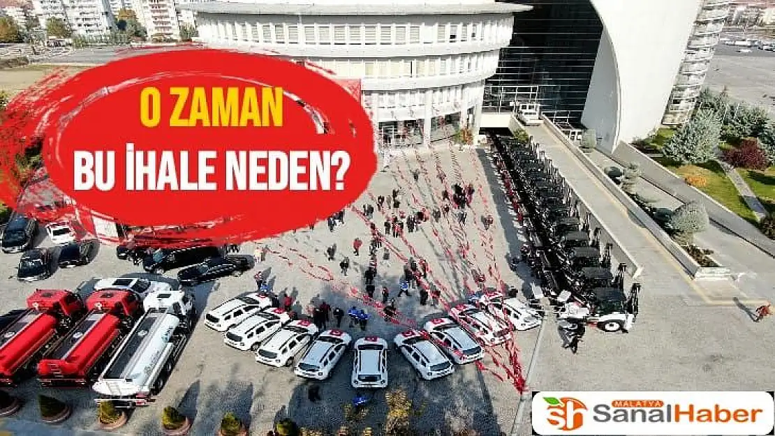 O zaman bu ihale neden?