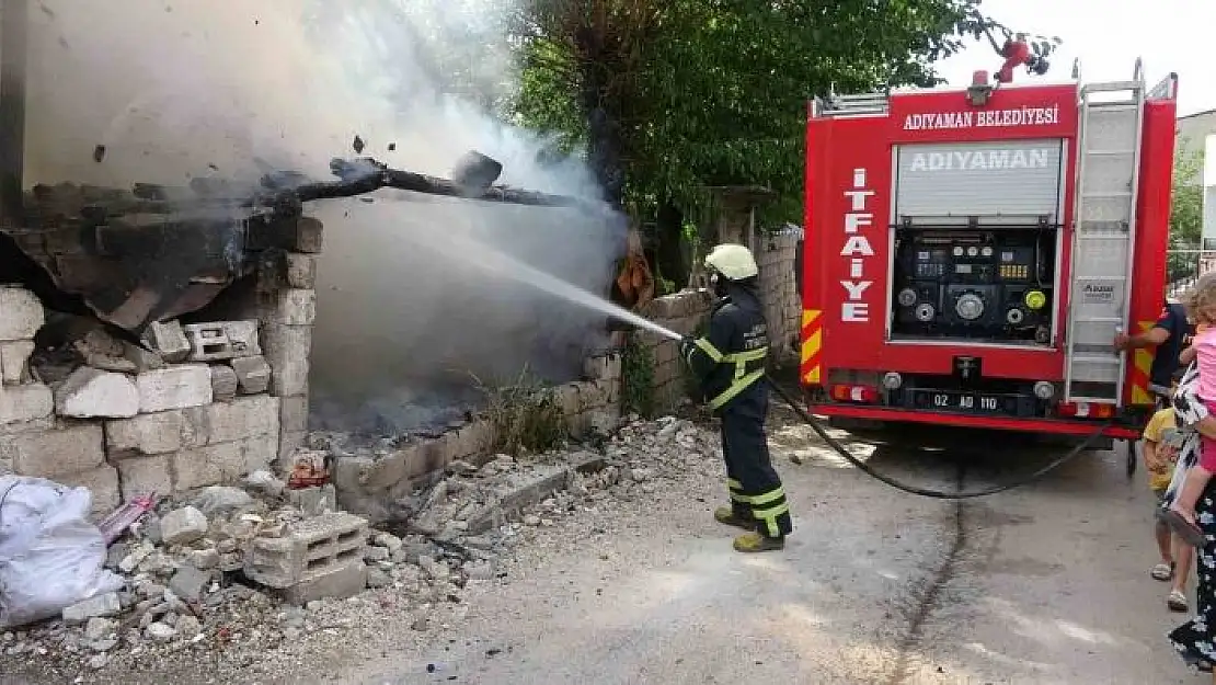 'Odunluk yangını korkuttu'