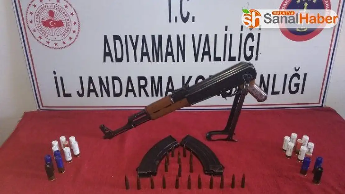 Operasyon yapılan evde kalaşnikof ele geçirildi