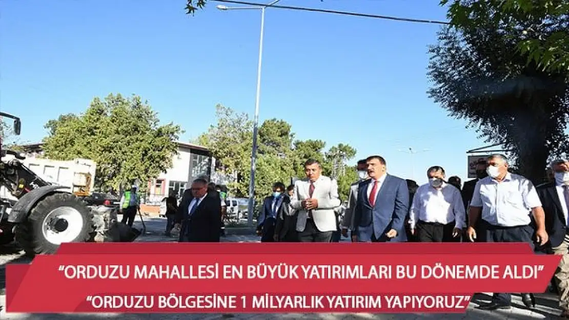 Orduzu bölgesine 1 milyarlık yatırım yapıyoruz