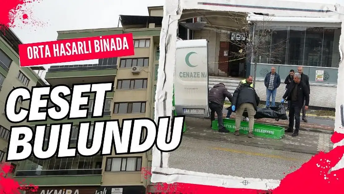 Orta hasarlı binada ceset bulundu