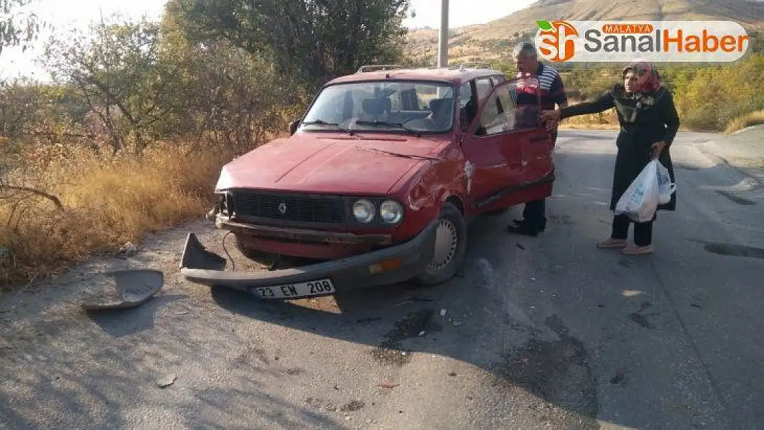 Otomobil direğe çarptı: 1 yaralı