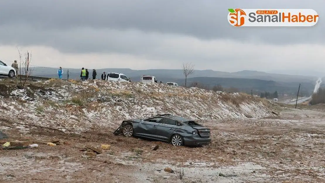 Otomobil şarampole uçtu: 4 yaralı