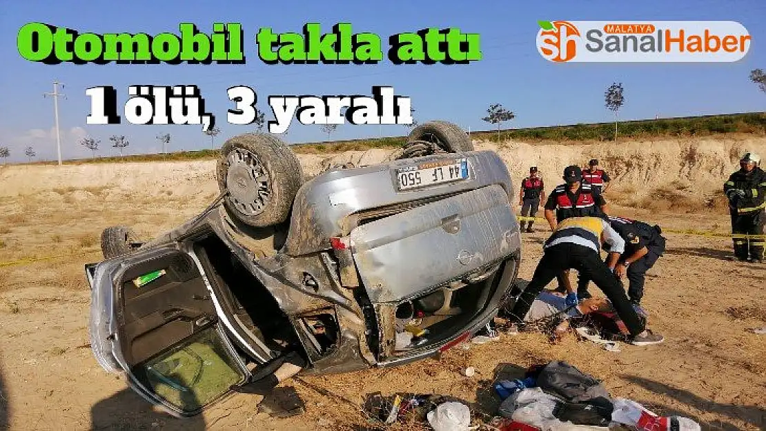 Otomobil takla attı: 1 ölü, 3 yaralı