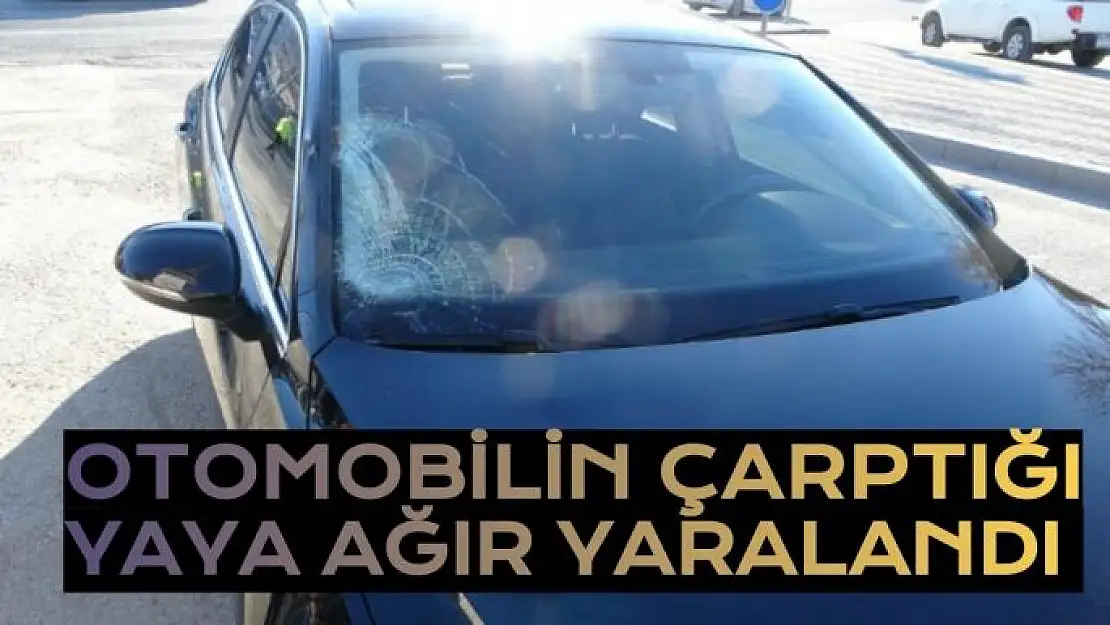 Otomobilin çaptığı yaya ağır yaralandı