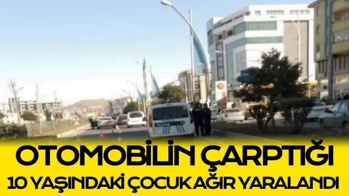 Otomobilin çarptığı 10 yaşındaki çocuk ağır yaralandı