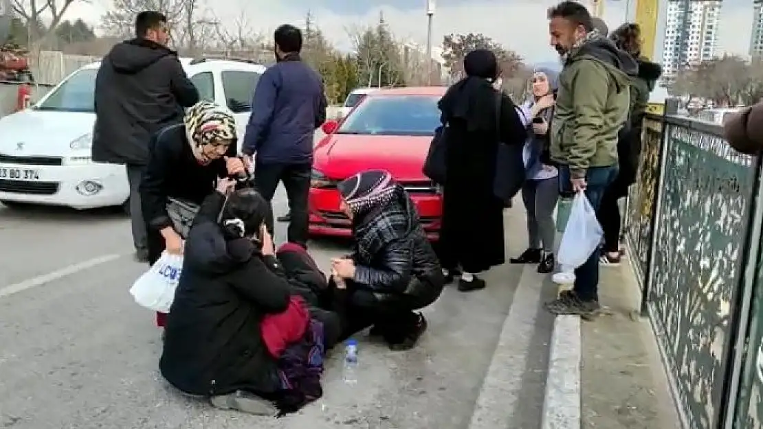 'Otomobilin çarptığı kadın yaralandı'