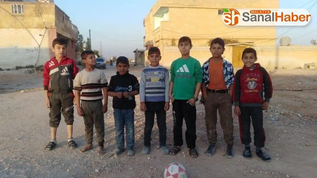 (Özel) Tel Abyadlı çocukların futbol sevinci