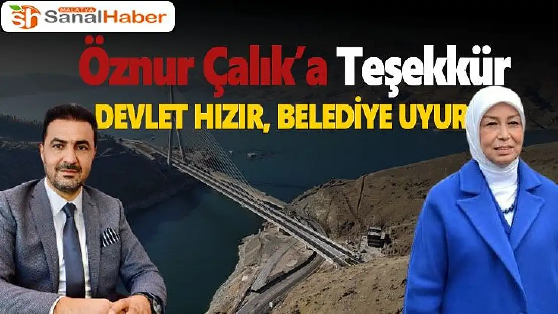 Öznur Çalık´a Teşekkür