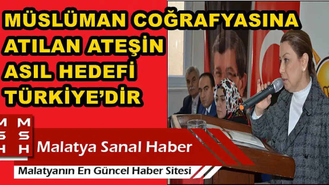 MÜSLÜMAN COĞRAFYASINA ATILAN ATEŞİN ASIL HEDEFİ TÜRKİYE´DİR