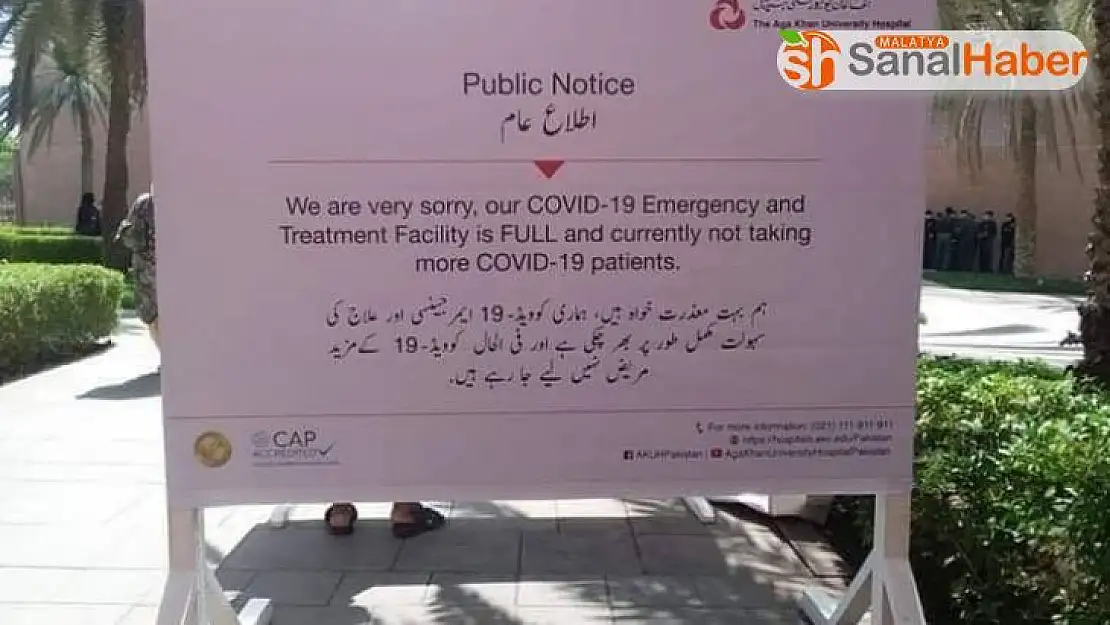 Pakistan'da hastanelerin kapasitesi doluyor
