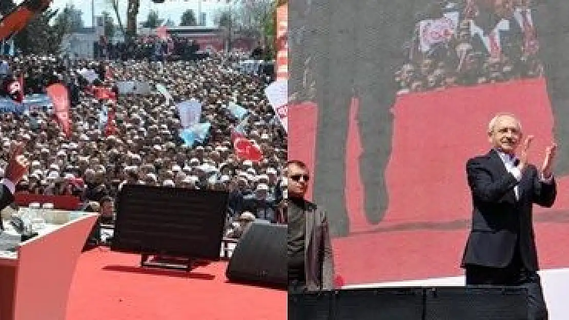 CHP İLK MİTİNGİNİ YAPTI