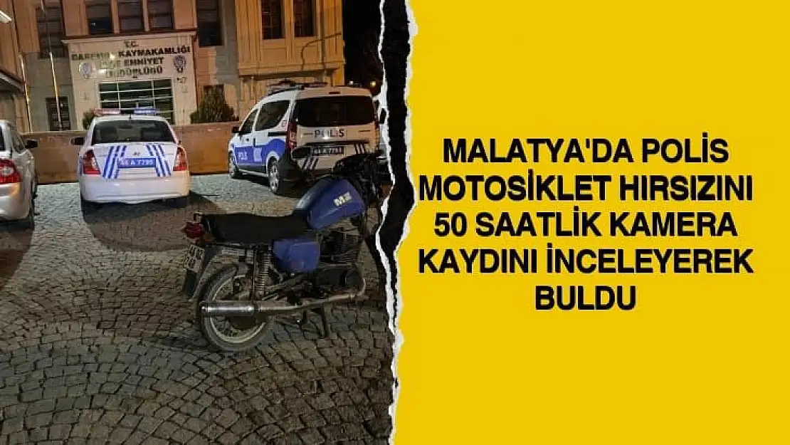 Polis motosiklet hırsızını 50 saatlik kamera kaydını inceleyerek buldu