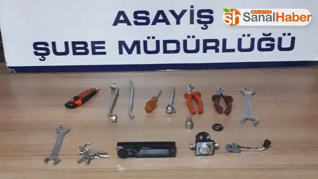 Polis, oto hırsızını suç üstü yakaladı
