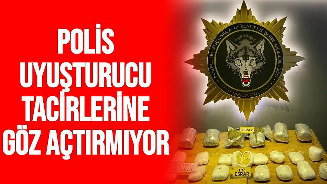 Polis uyuşturucu tacirlerine göz açtırmıyor