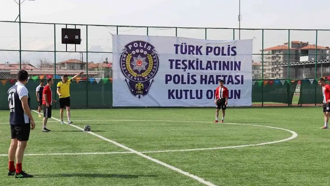 'Polislerin futbol turnuvası çekişmeli geçti'