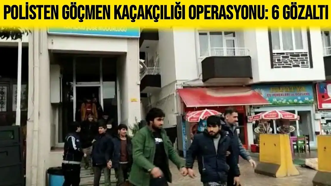 Polisten göçmen kaçakçılığı operasyonu