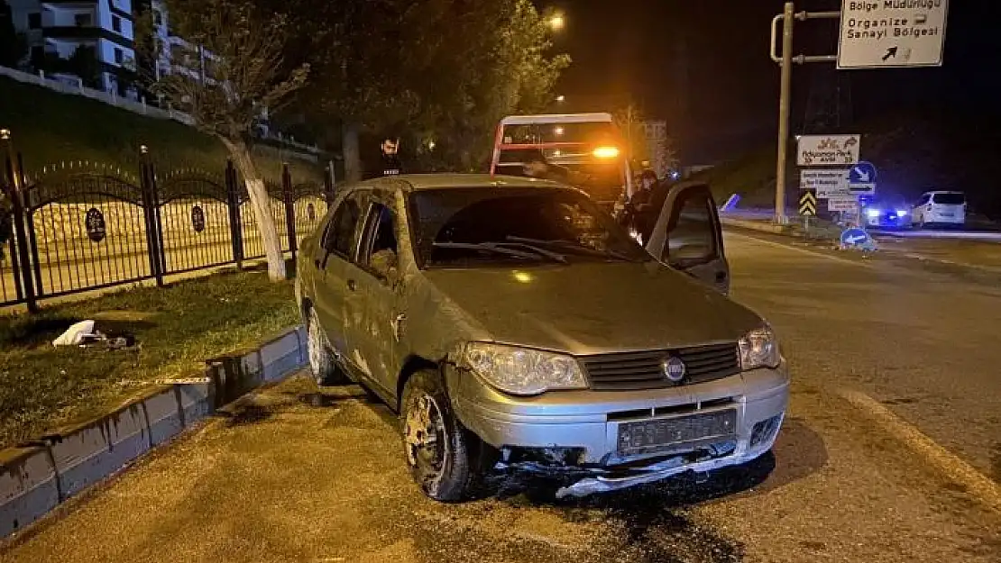 'Refüje çıkan otomobilin sürücüsü yaralandı'