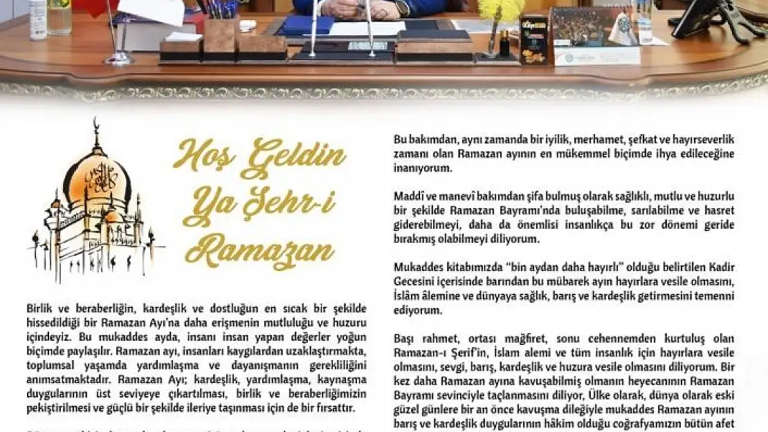 'Rektör Karabulut´tan Ramazan Ayı mesajı'
