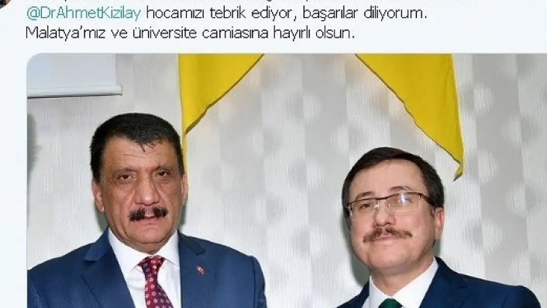 'Rektör Kızılay´ın tekrar atanmasına başkanlardan tebrik'