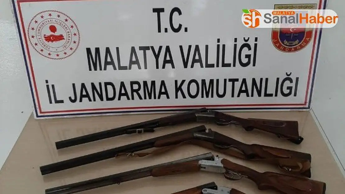 Ruhsatsız 4 Av Tüfeği ele geçirildi