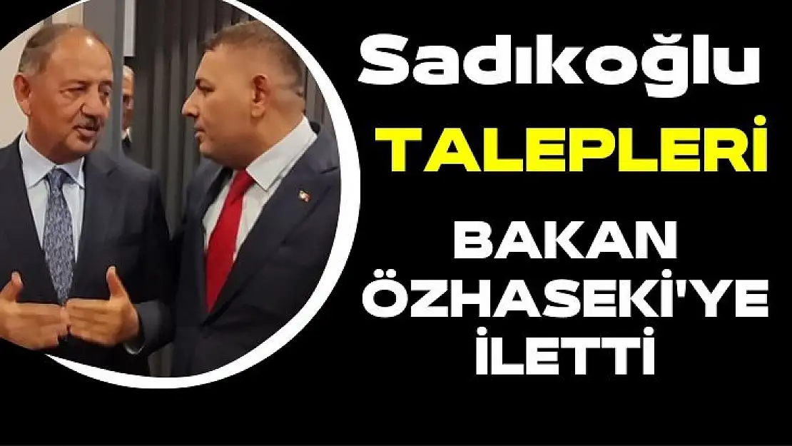 Sadıkoğlu, talepleri Bakan Özhaseki´ye iletti