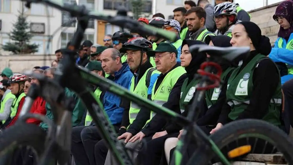 'Sağlıklı yaşam için pedal çevirdiler'