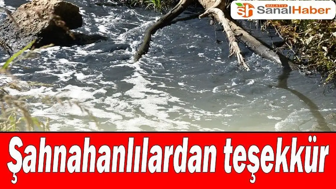 Şahnahanlılardan teşekkür