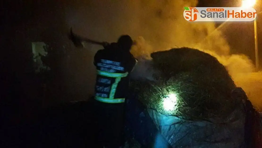 Saman yangını korkuttu