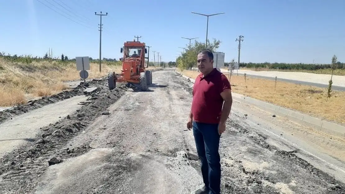 'Samsat´ın girişine beton asfalt yapılıyor'