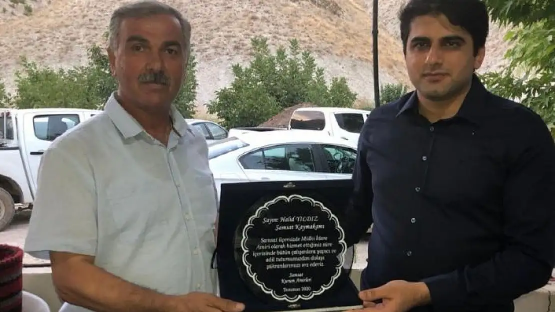 'Samsat Kaymakamı Halid Yıldız´a veda programı düzenlendi'