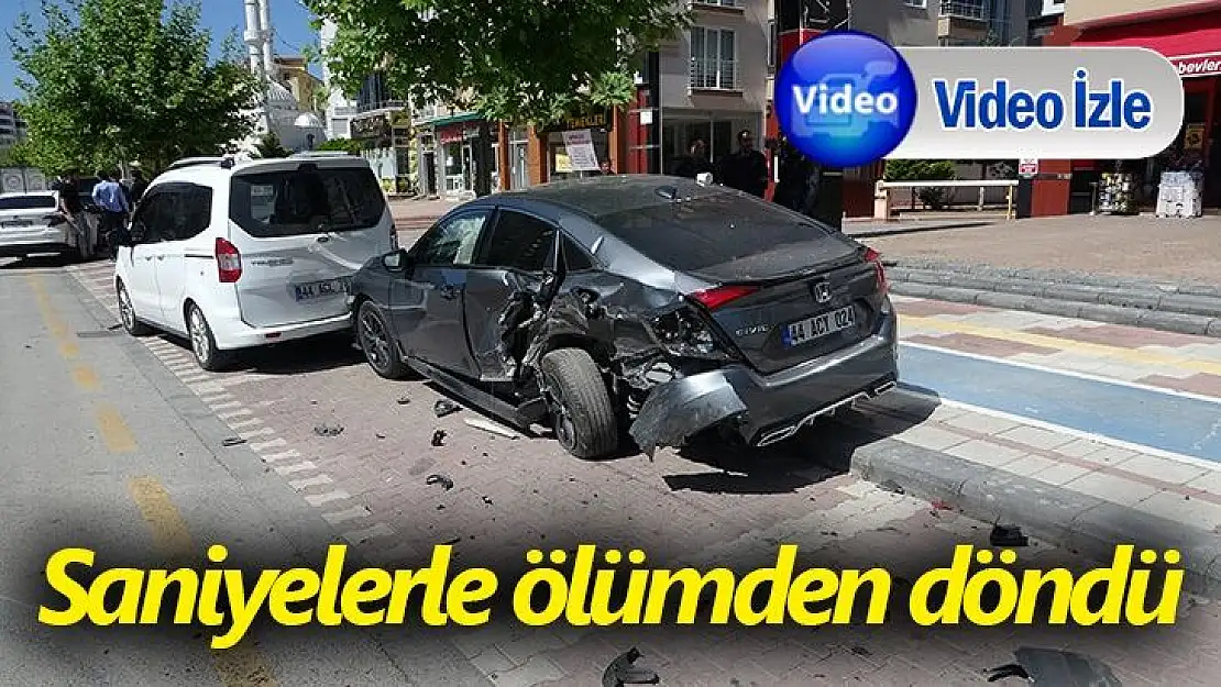Saniyelerle ölümden döndü