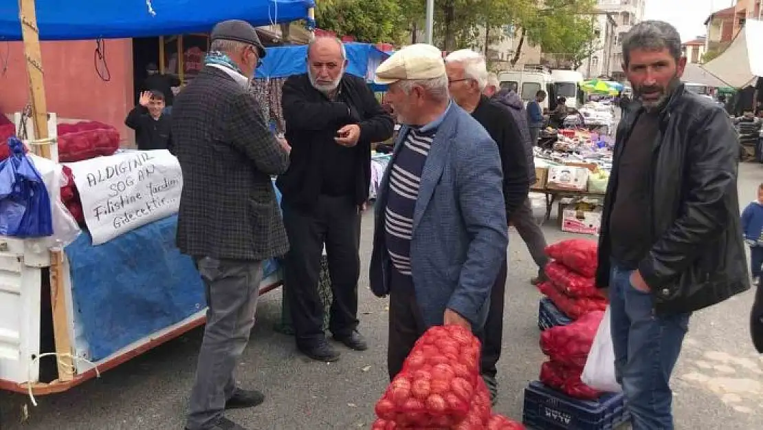 'Sattı soğandan elde ettiği geliri Filistin´e gönderecek'