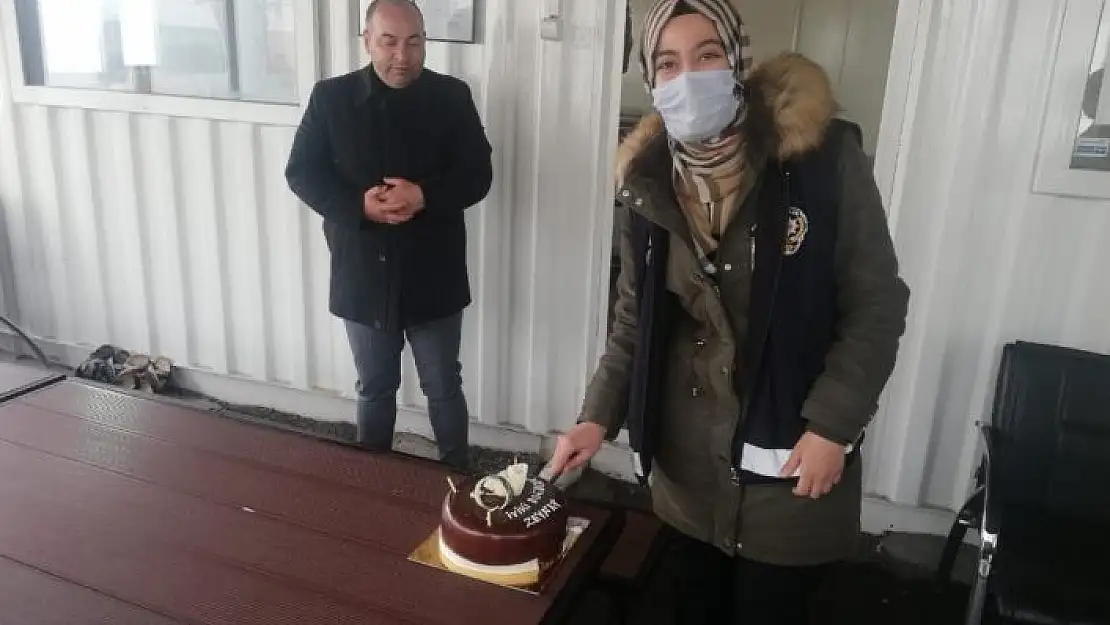 'Şehidin polis kızına doğum günü sürprizi'
