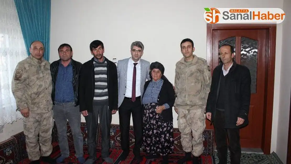 Şehit ailesine kaymakam şevkati