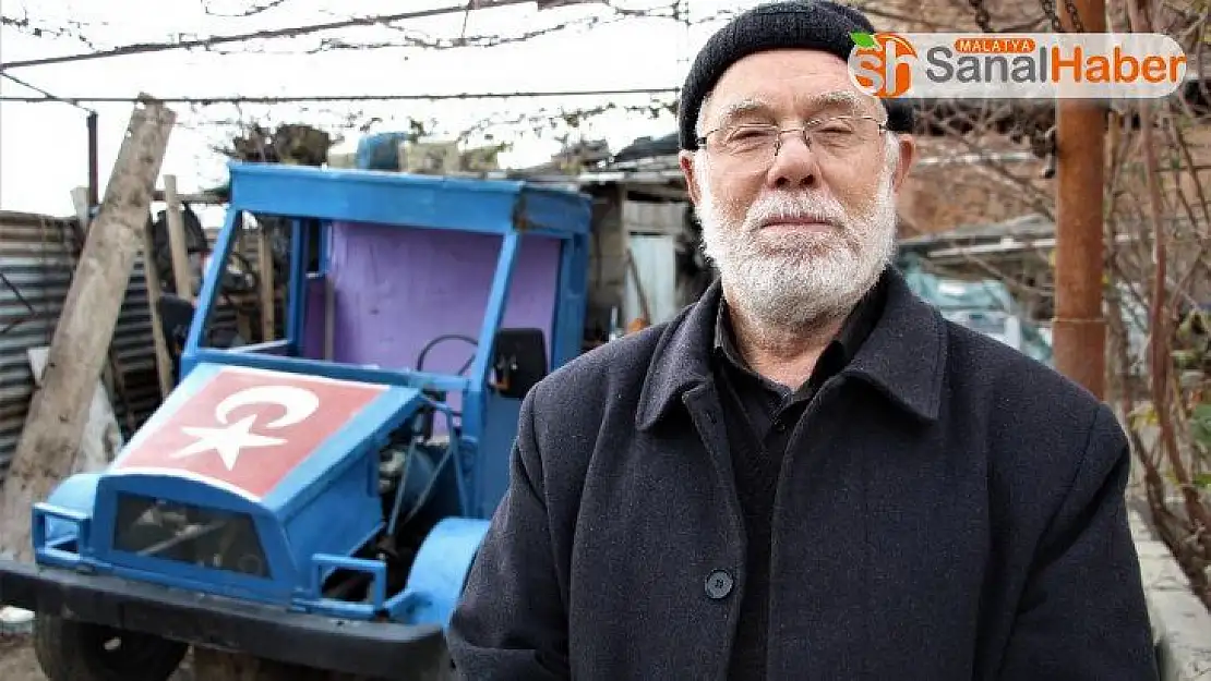 Şehit Babası hurdalardan 'mini kamyonet' yaptı