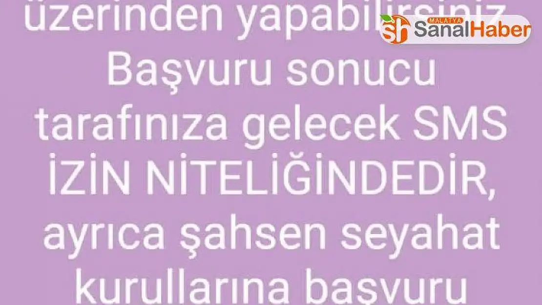 Malatya´da Seyahat başvurusu yapacakların DİKKATİNE
