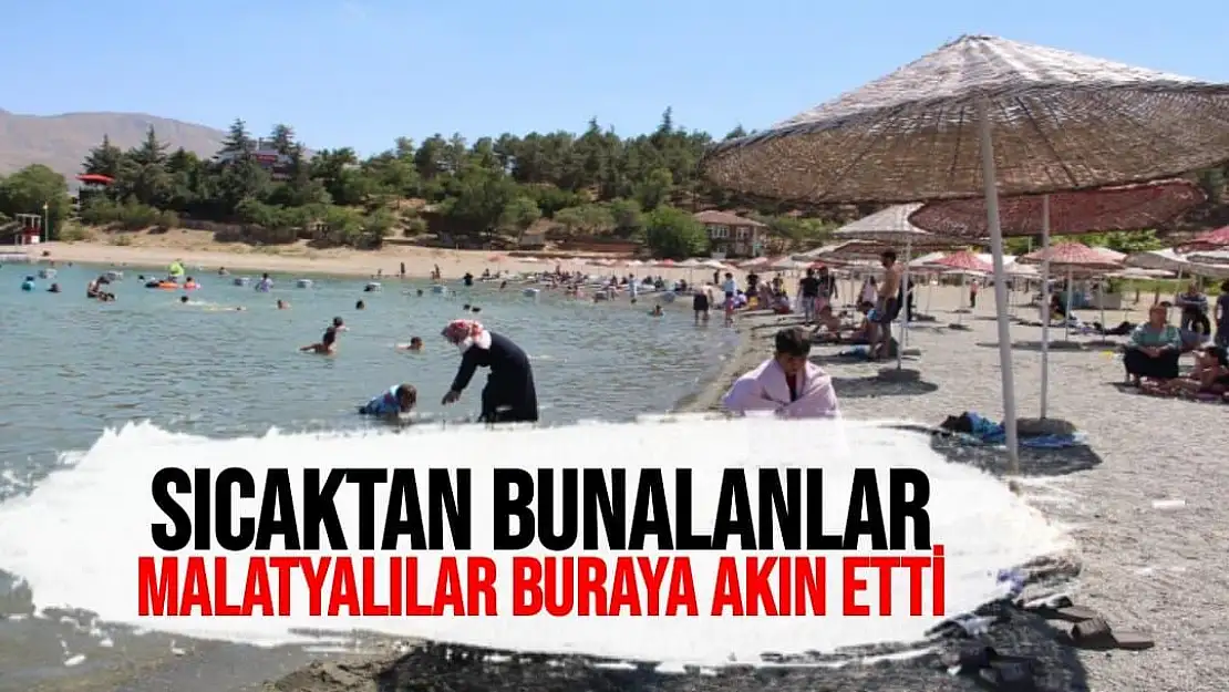 Sıcaktan bunalanlar Malatyalılar buraya akın etti