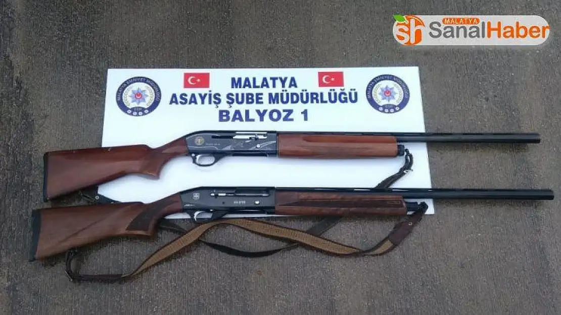 Malatya'da silahlar ve uyuşturucu ele geçirildi