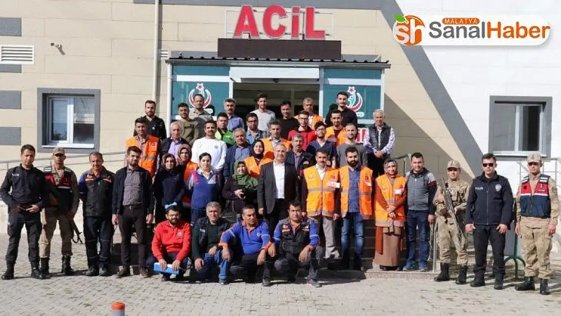 Sincik Devlet Hastanesinde deprem ve yangın tatbikatı