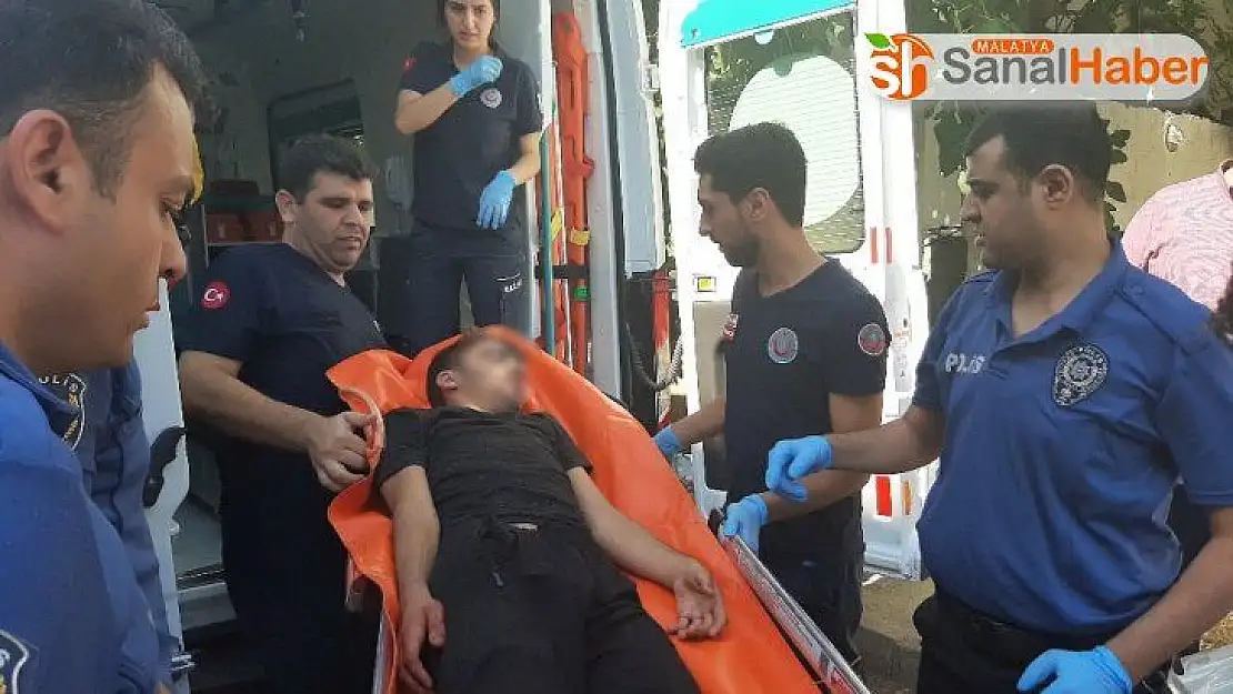 Sinir krizi geçiren genç ortalığı birbirine kattı