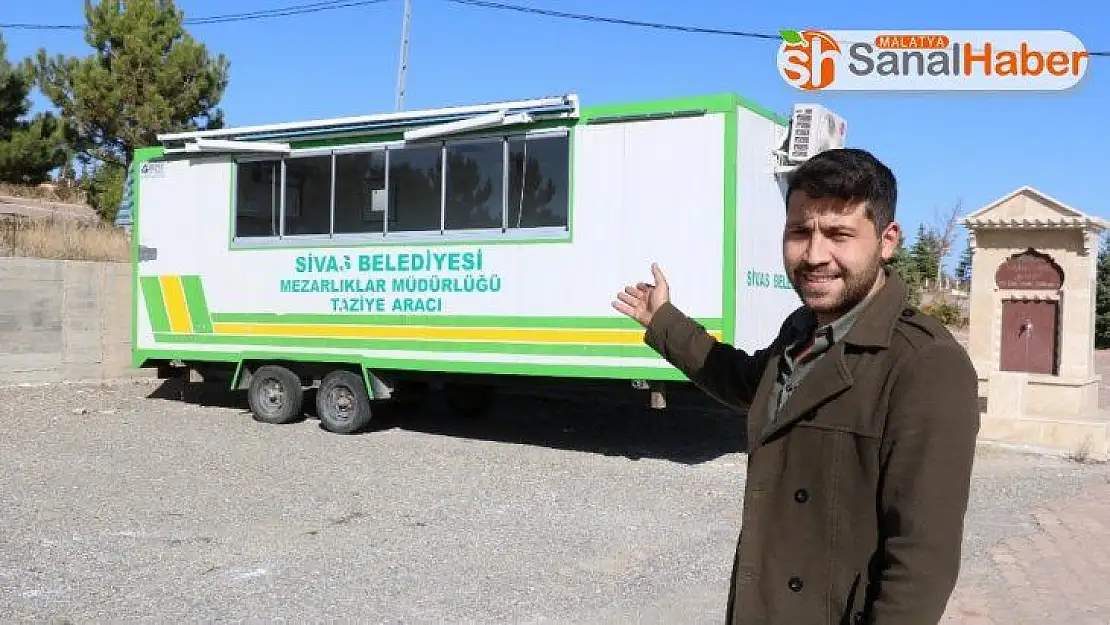 Sivas'ın ayazına dirençli taziye aracı