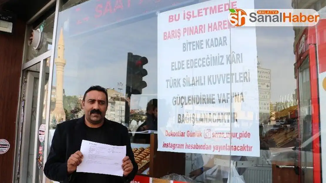 Sivas pidesinin geliri Mehmetçiğe