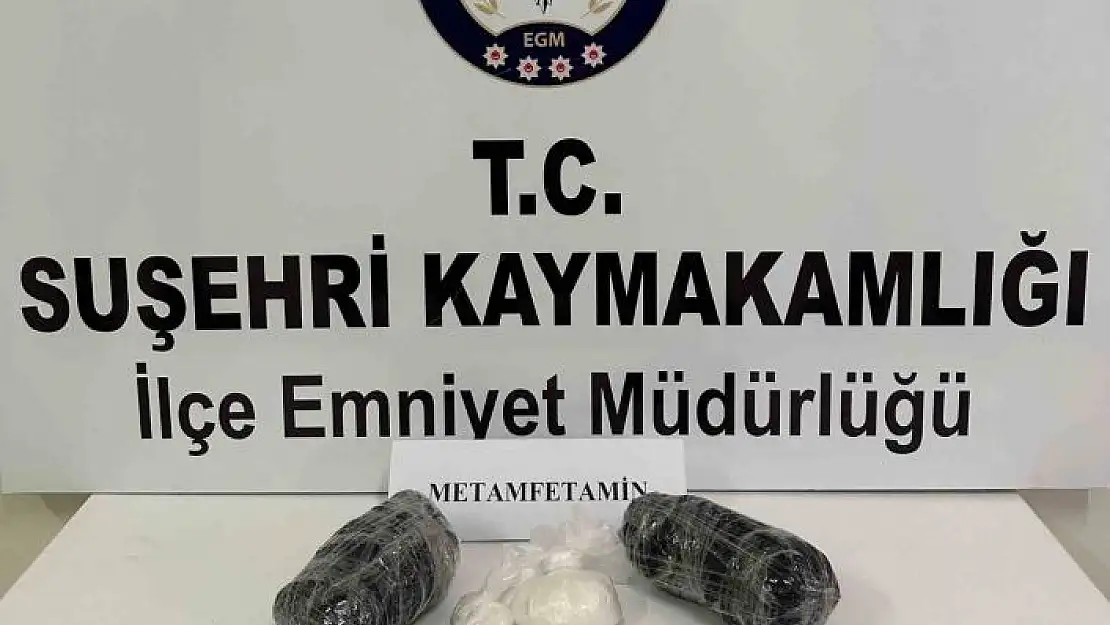 'Sivas´ta 1 kilo 226 gram metamfetamin ele geçirildi'